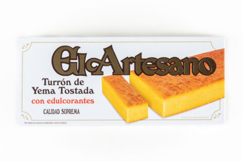 Turrón de Yema Tostada con Edulcorantes